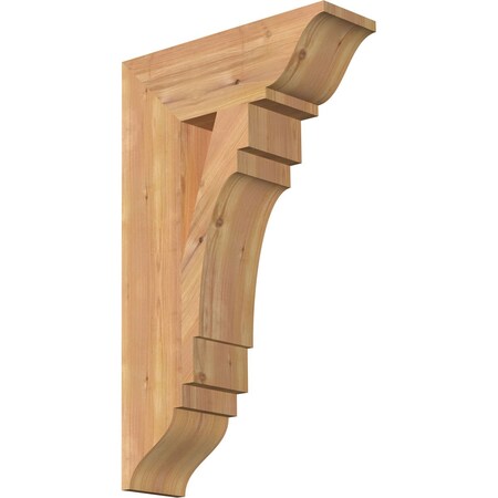 Ekena Millwork Merced Traditional Smooth Bracket, Western Red Cedar, 5 1/2"W x 18"D x 30"H BKT06X18X30MRC01SWR